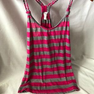 Pink and gray Tank top